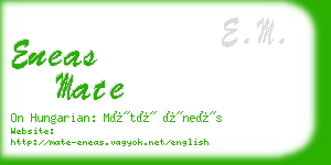 eneas mate business card